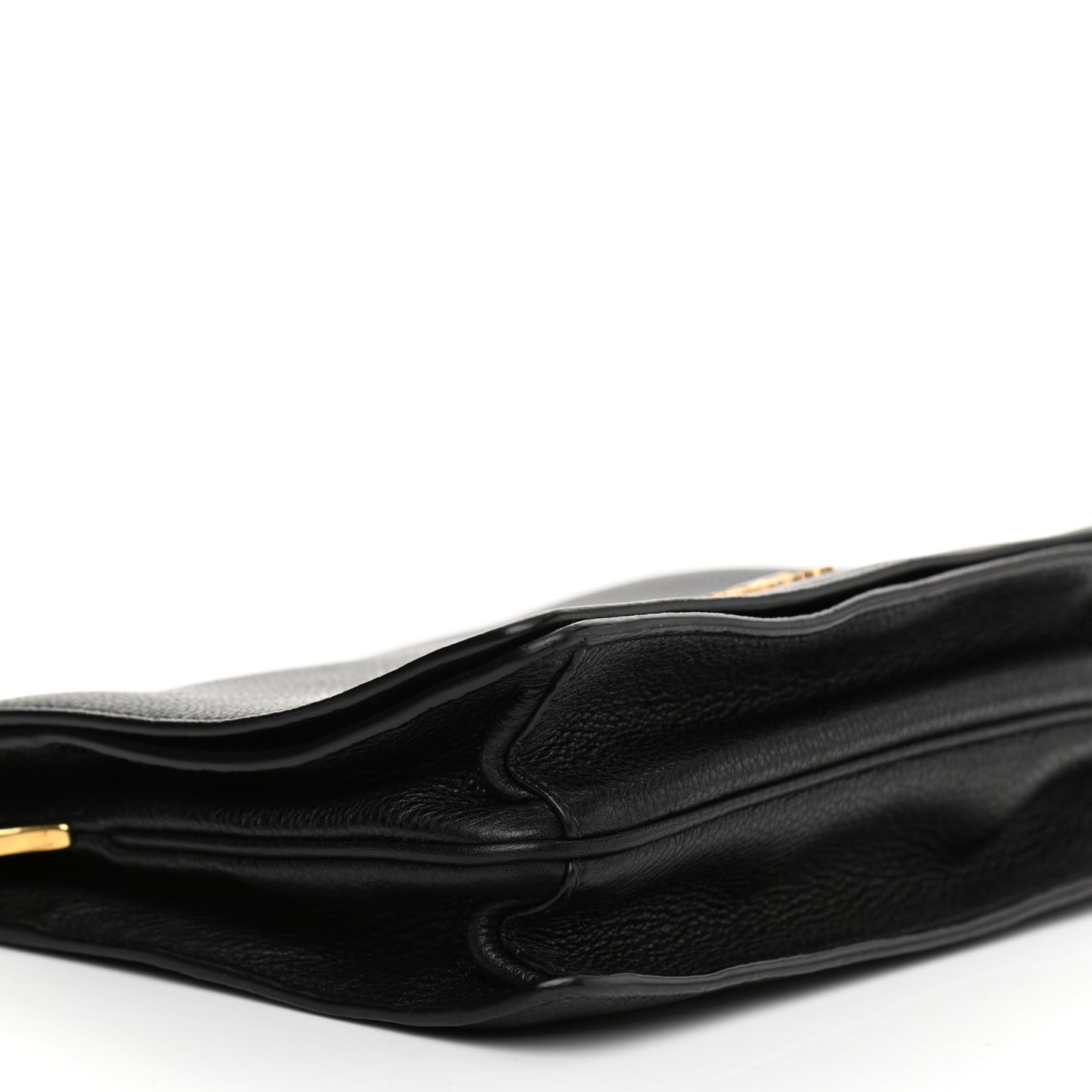 Vitello Daino Flap Crossbody Black