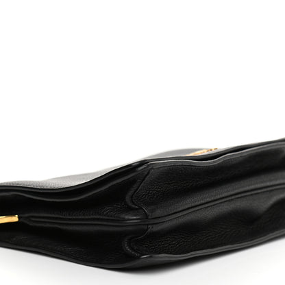 Prada Vitello Daino Flap Crossbody Black 9 of 10