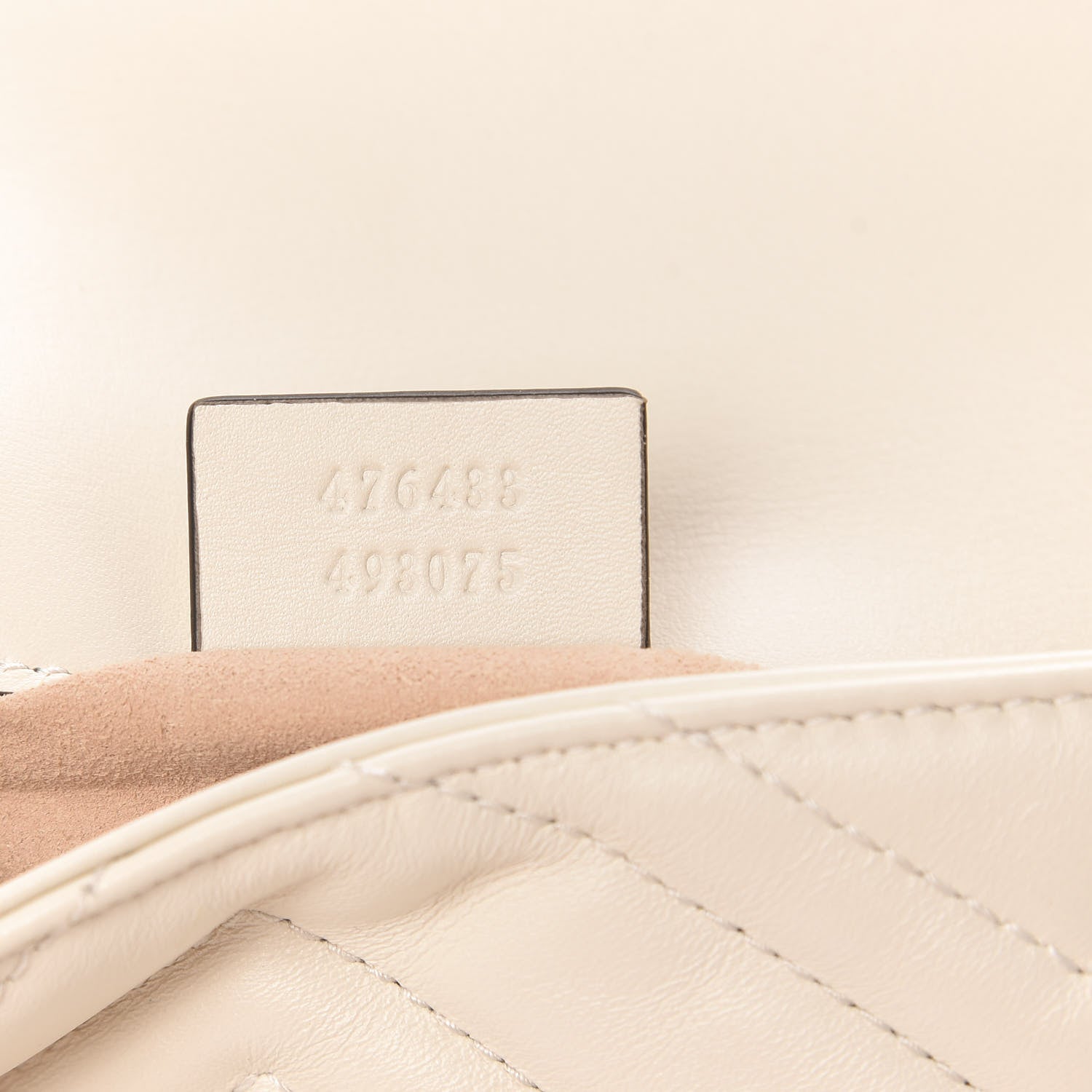Gucci Calfskin Matelasse Super Mini GG Marmont Shoulder Bag White 7 of 10