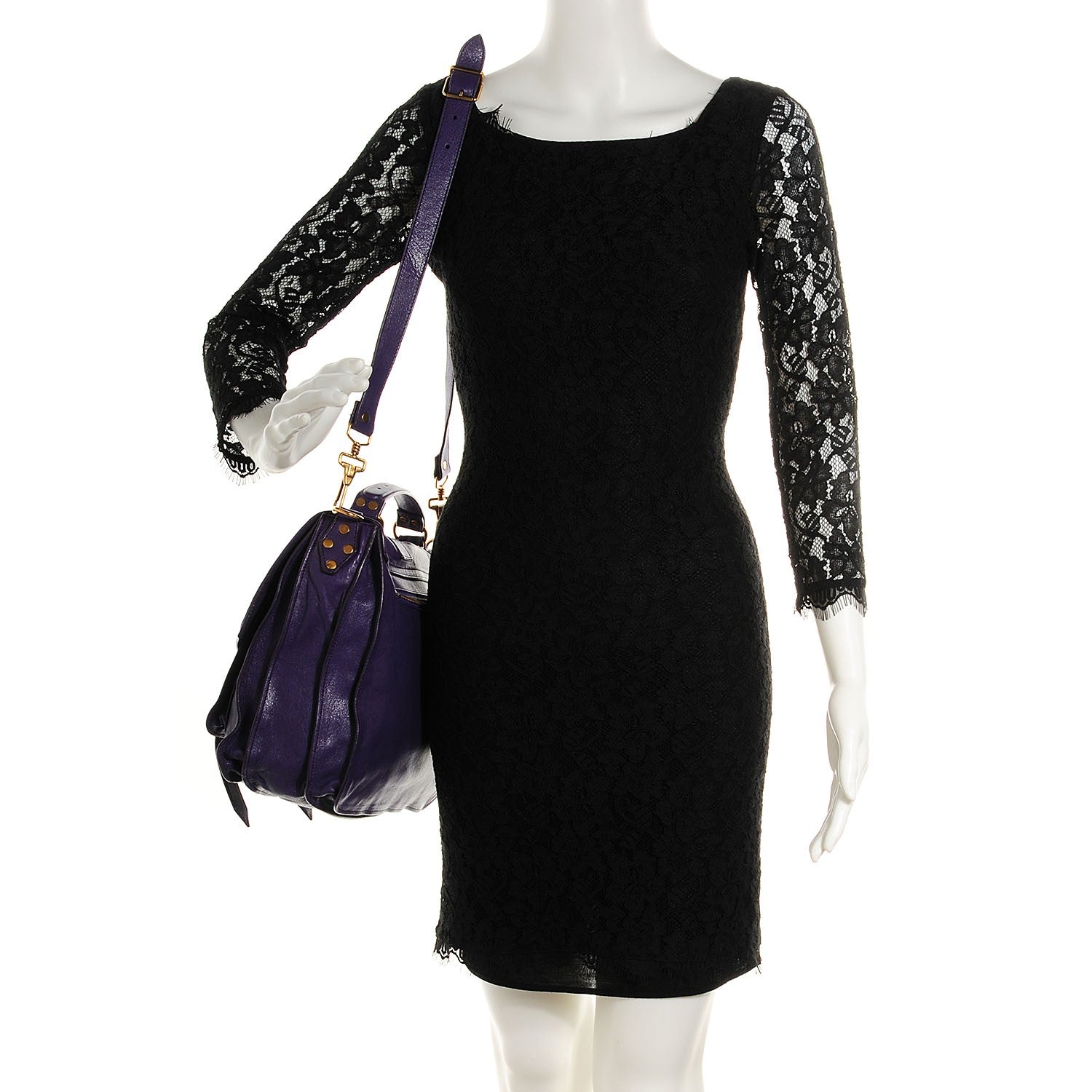 Proenza Schouler Lambskin Large PS1 Satchel Violet 2 of 12