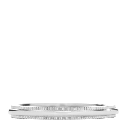 Tiffany Platinum 2mm Milgrain Wedding Band Ring 48 4.5 3 of 4
