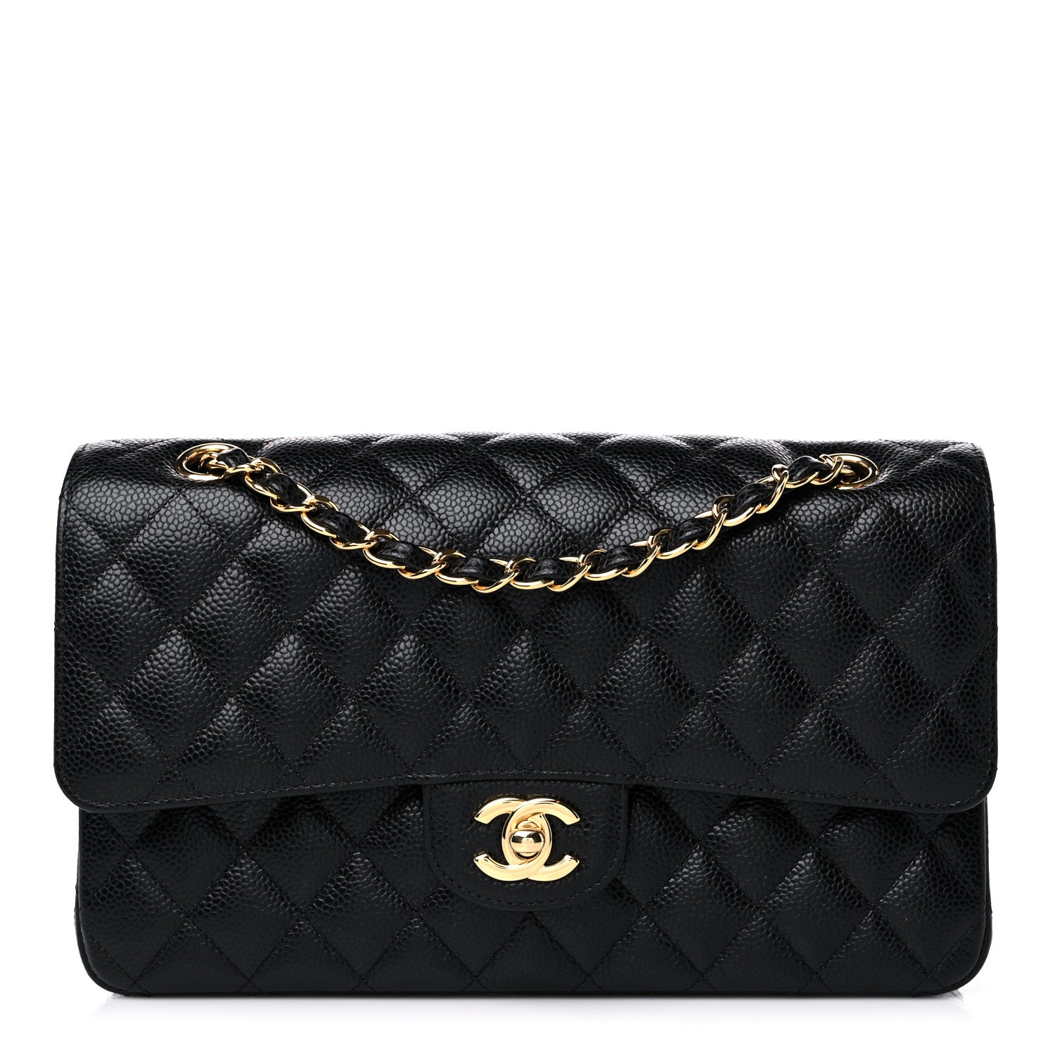Chanel Caviar Quilted Medium Double Flap Black 1 of 10