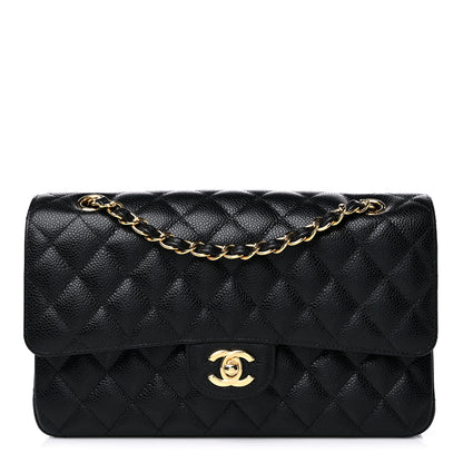 Chanel Caviar Quilted Medium Double Flap Black 1 of 10