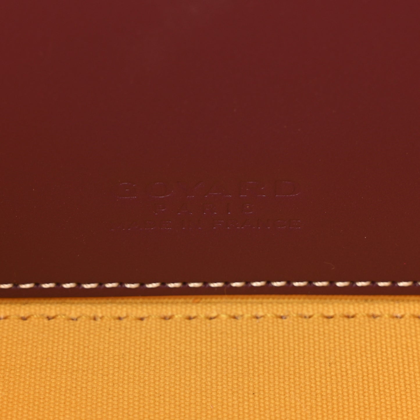 Goyardine Muse Mini Vanity Case Burgundy