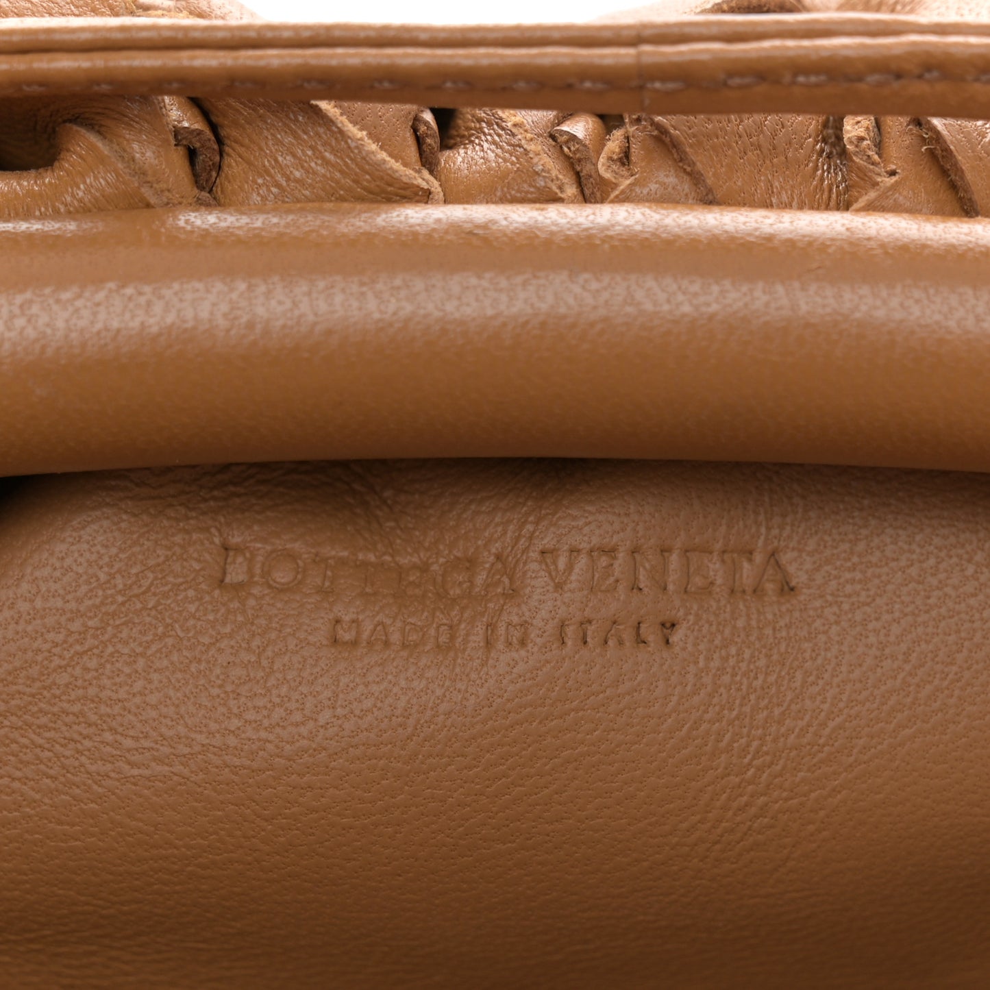 Nappa Intrecciato The Mini Pouch Carmel