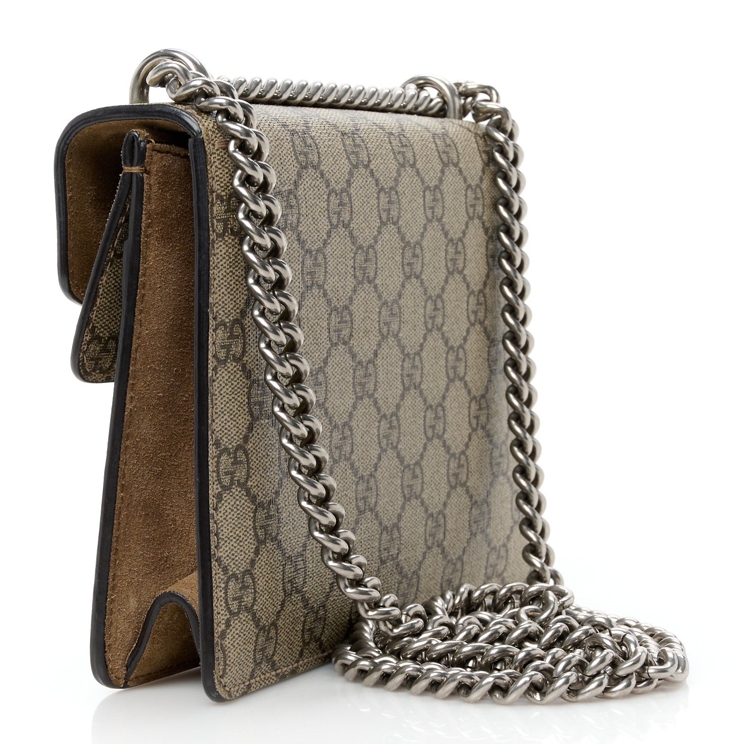 Gucci GG Supreme Monogram Mini Dionysus Shoulder Bag Taupe 3 of 11