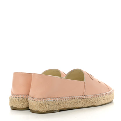 Chanel Lambskin CC Espadrilles 36 Nude 4 of 9