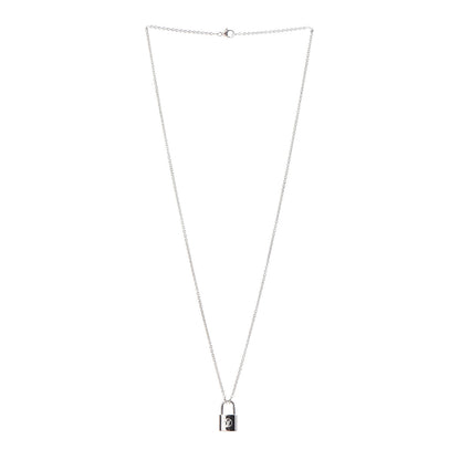 Louis Vuitton Sterling Silver Lockit Necklace 3 of 5