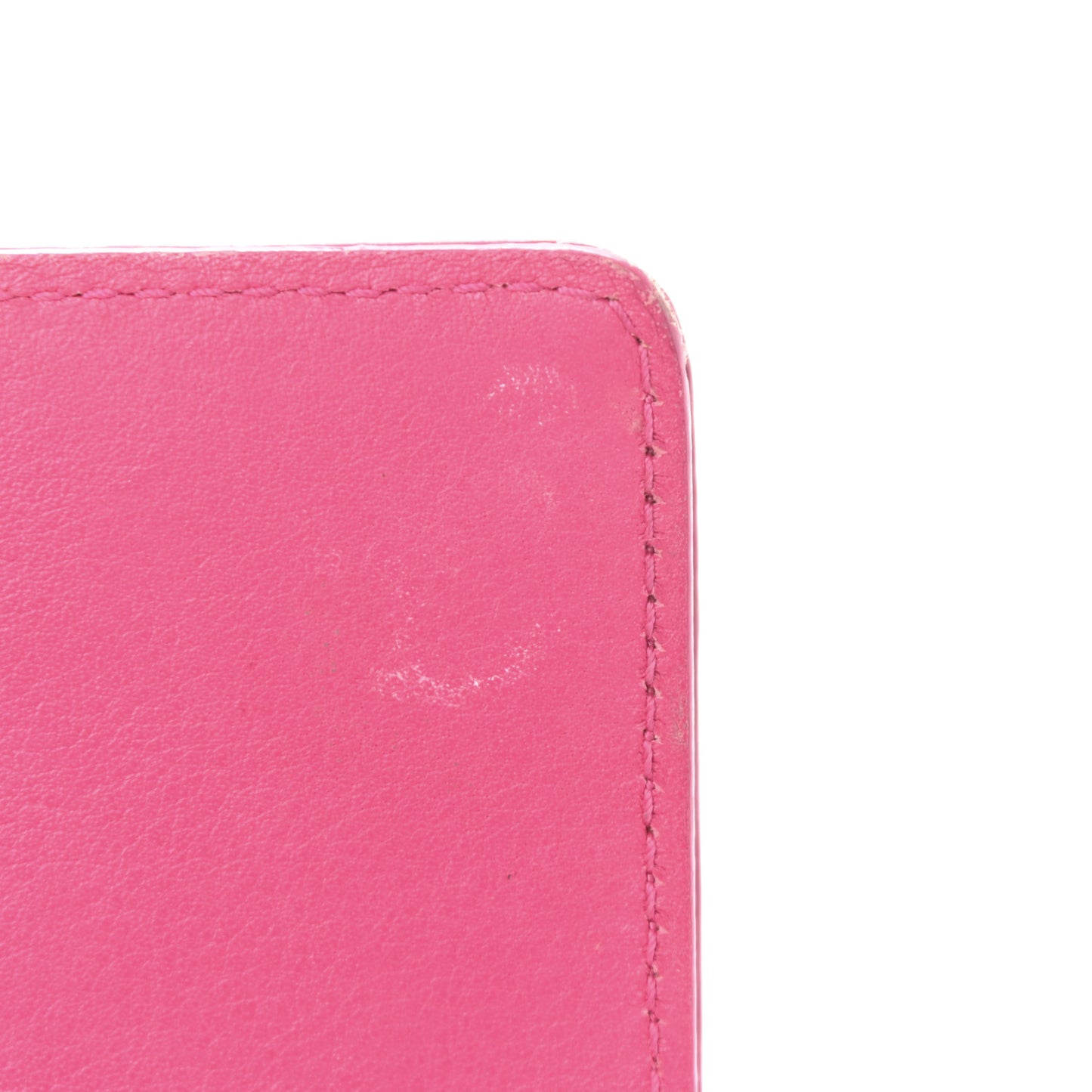 Patent Cannage Lady Dior Rendezvous Wallet On Chain Fuchsia