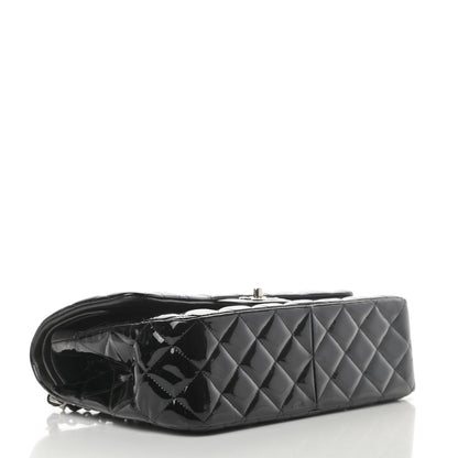 Chanel Patent Quilted Jumbo Double Flap Black 4 of 15