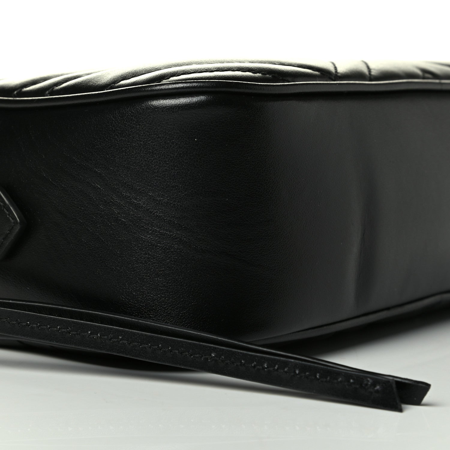 Gucci Calfskin Matelasse Small GG Marmont Chain Shoulder Bag Black 5 of 7