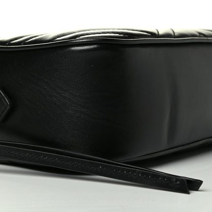 Gucci Calfskin Matelasse Small GG Marmont Chain Shoulder Bag Black 5 of 7