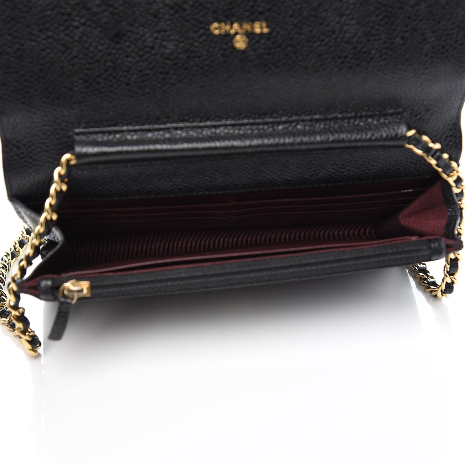Chanel Caviar Quilted Wallet On Chain WOC Black 5 of 10