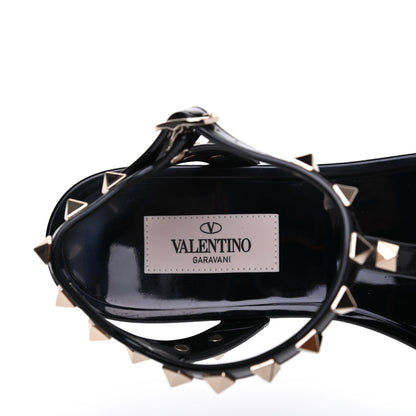 Valentino Garavani PVC Jelly Rockstud Caged Sandals 36 Black 7 of 10