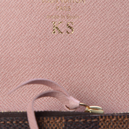 Louis Vuitton Damier Ebene Caissa Wallet Rose Ballerine 7 of 16