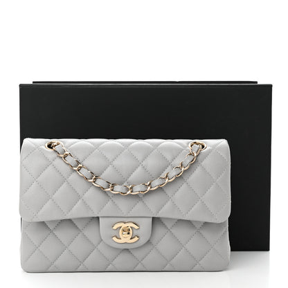 Chanel Caviar Quilted Small Double Flap Grey 11 of 11