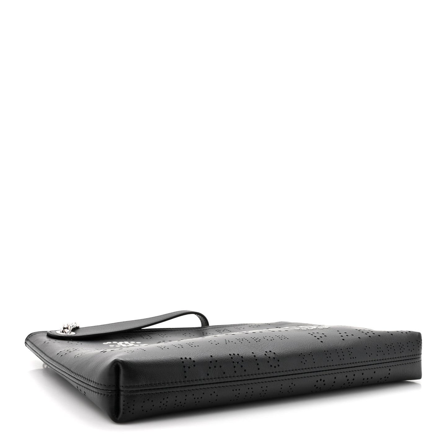 Calfskin Eyelets Clutch