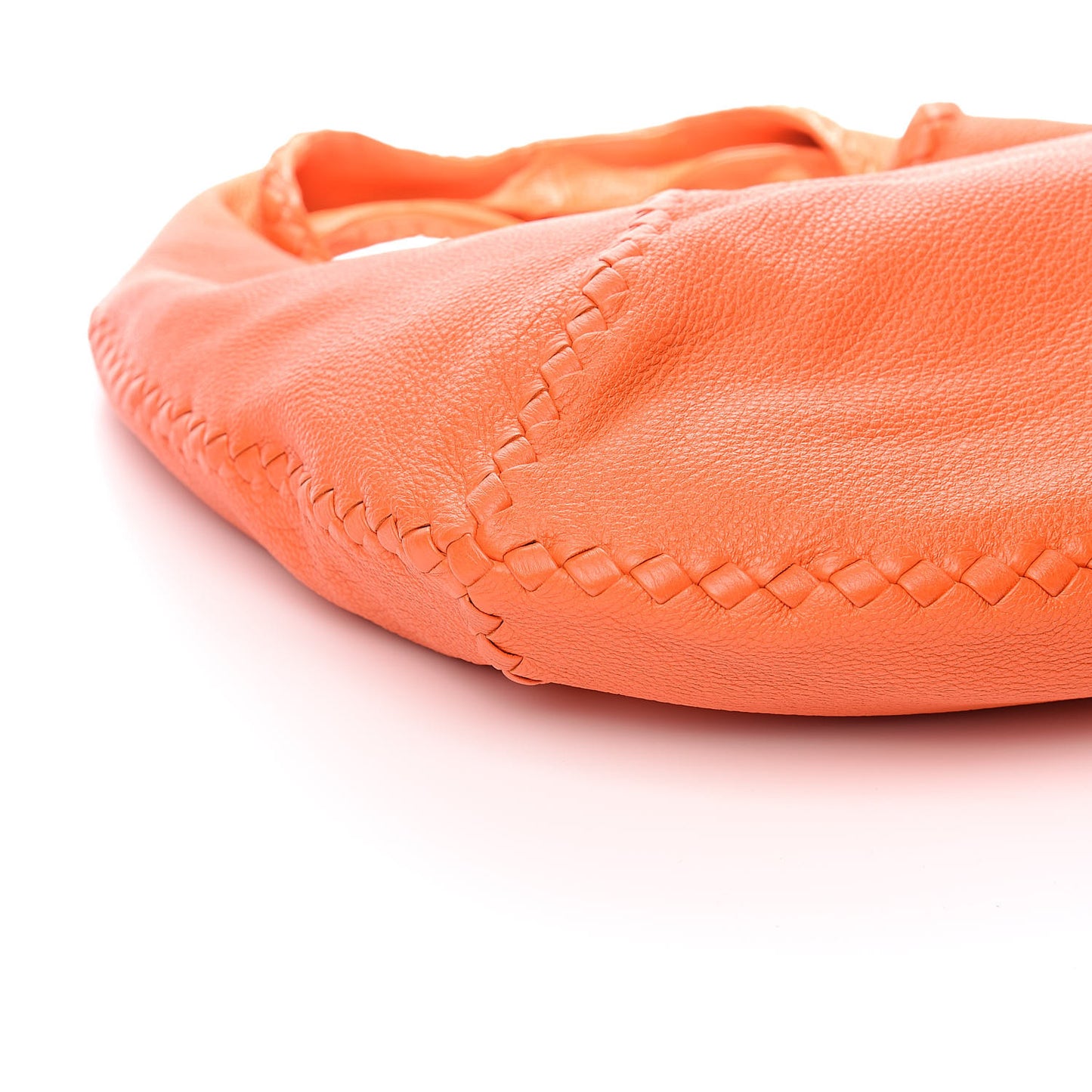 Cervo Deerskin Large Hobo Tangerine