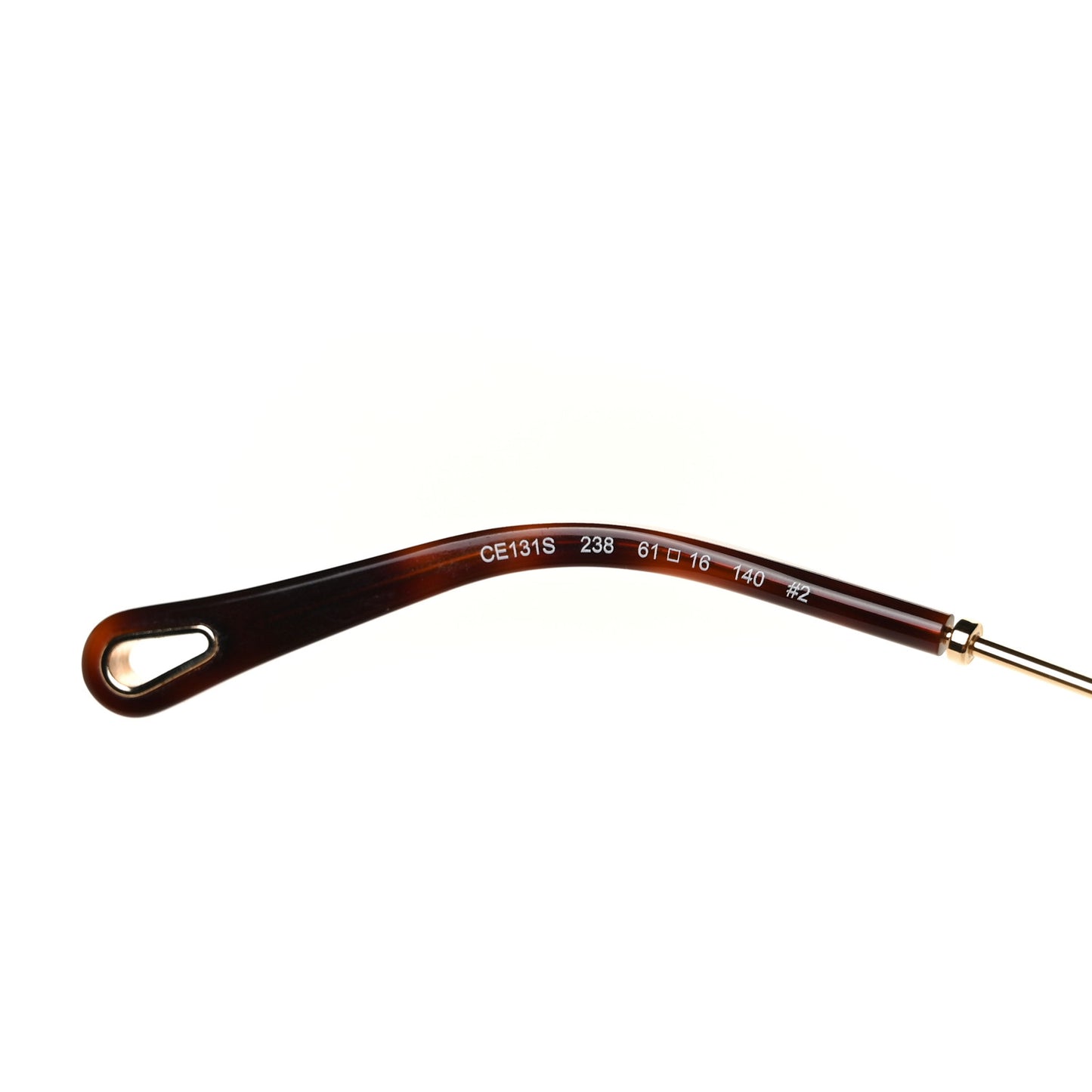Metal Poppy Love Heart Sunglasses CE131S Havana Rose
