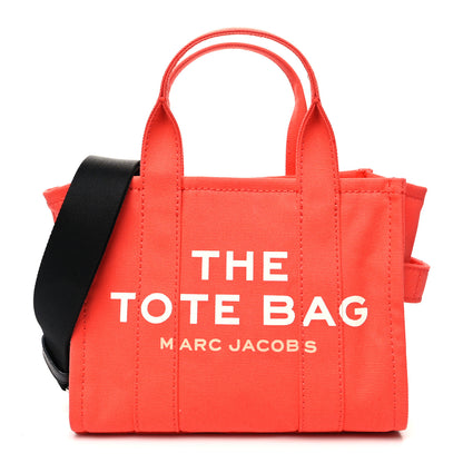 Marc Jacobs Cotton Canvas Mini The Traveler Tote Bag Red 1 of 13
