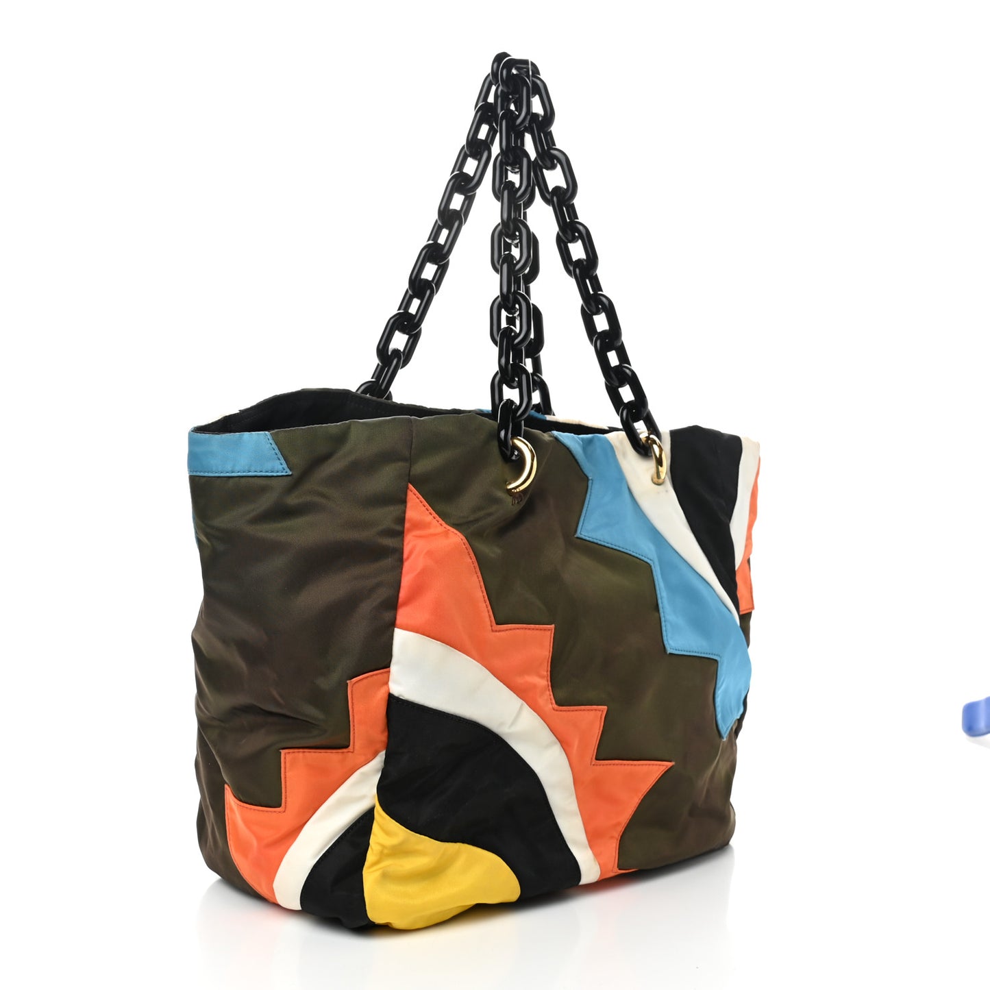 Tessuto Nylon Chain Tote Multicolor