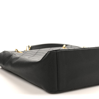 Chanel Caviar Quilted Petit Shopping Tote PST Black 9 of 10