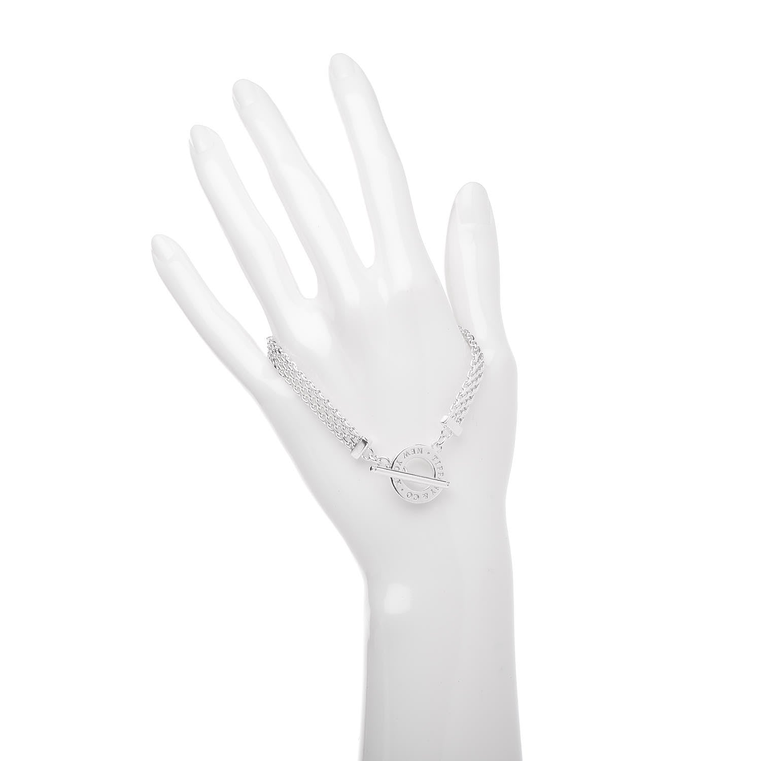 Tiffany Sterling Silver Somerset Toggle Bracelet 2 of 4