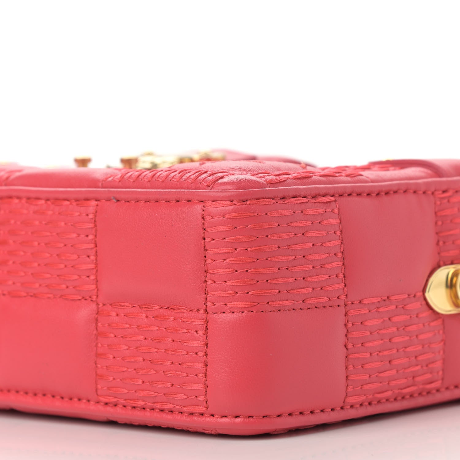 Louis Vuitton Lambskin Damier Quilt Troca PM Rose 9 of 11