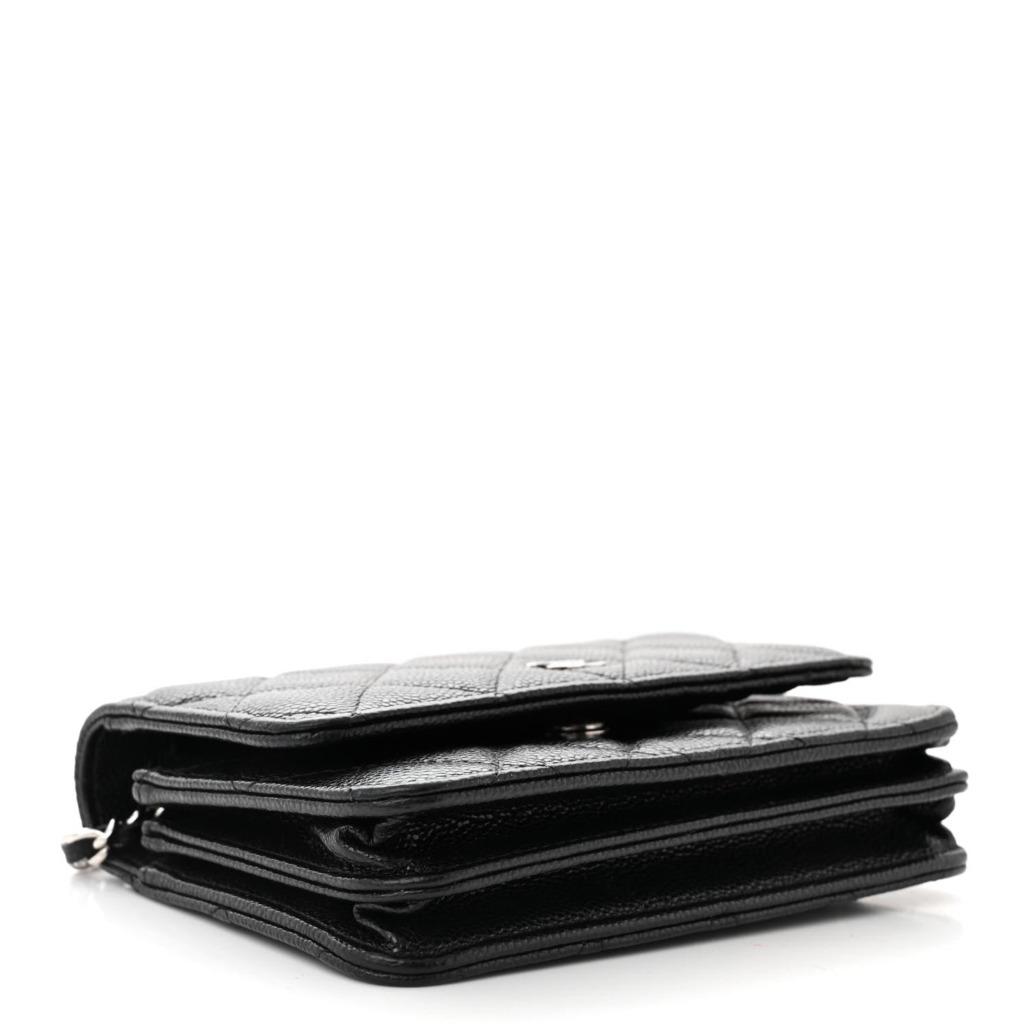 Chanel Caviar Quilted Mini Wallet On Chain WOC Black 4 of 11