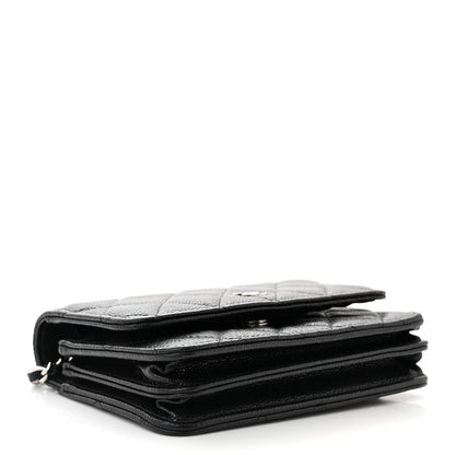 Chanel Caviar Quilted Mini Wallet On Chain WOC Black 4 of 11