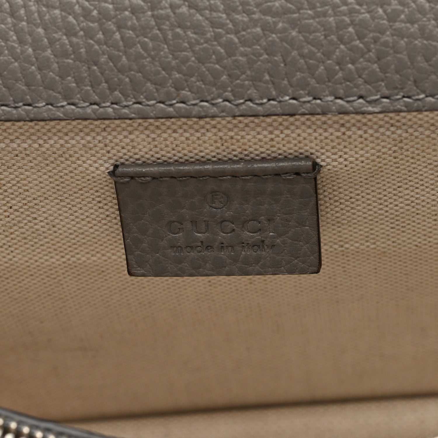 Gucci Pebbled Calfskin Small Dionysus Shoulder Bag Dusty Grey 6 of 10