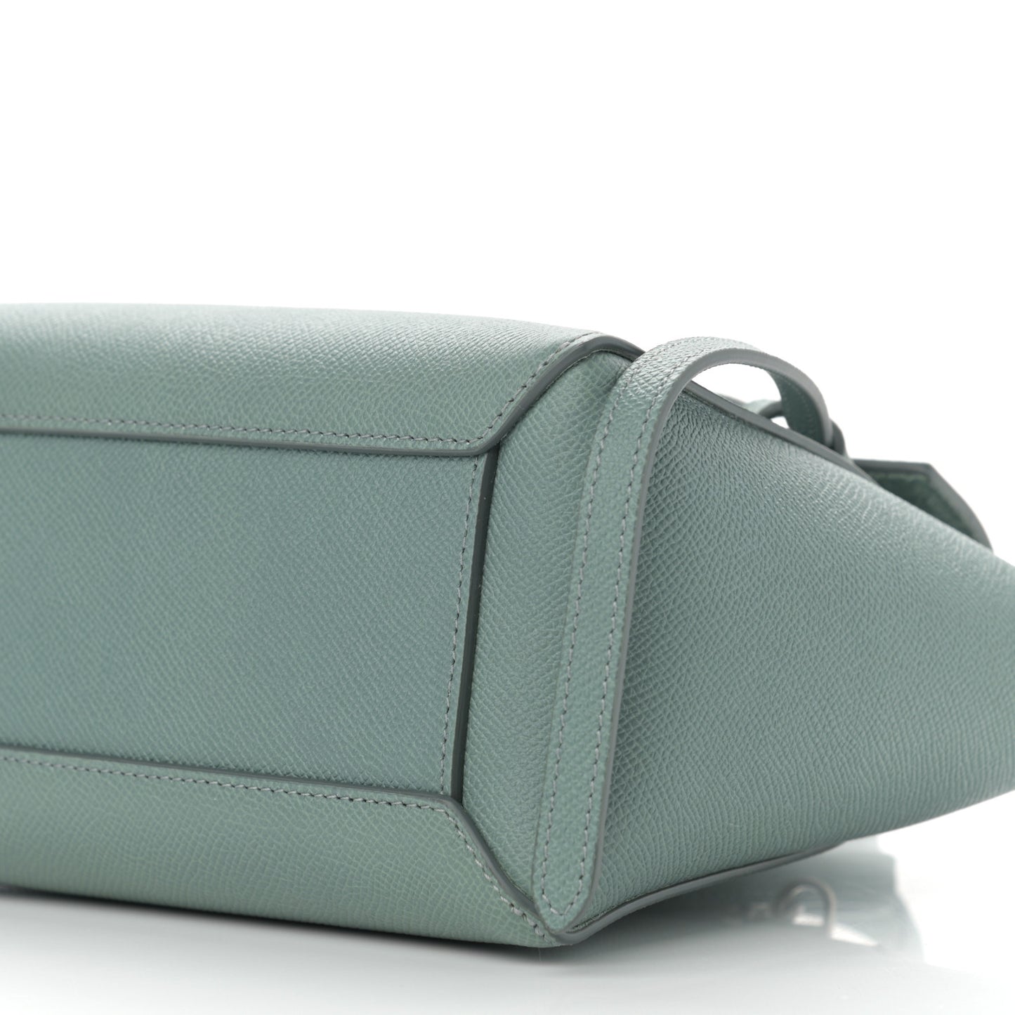 Grained Calfskin Nano Belt Bag Celadon