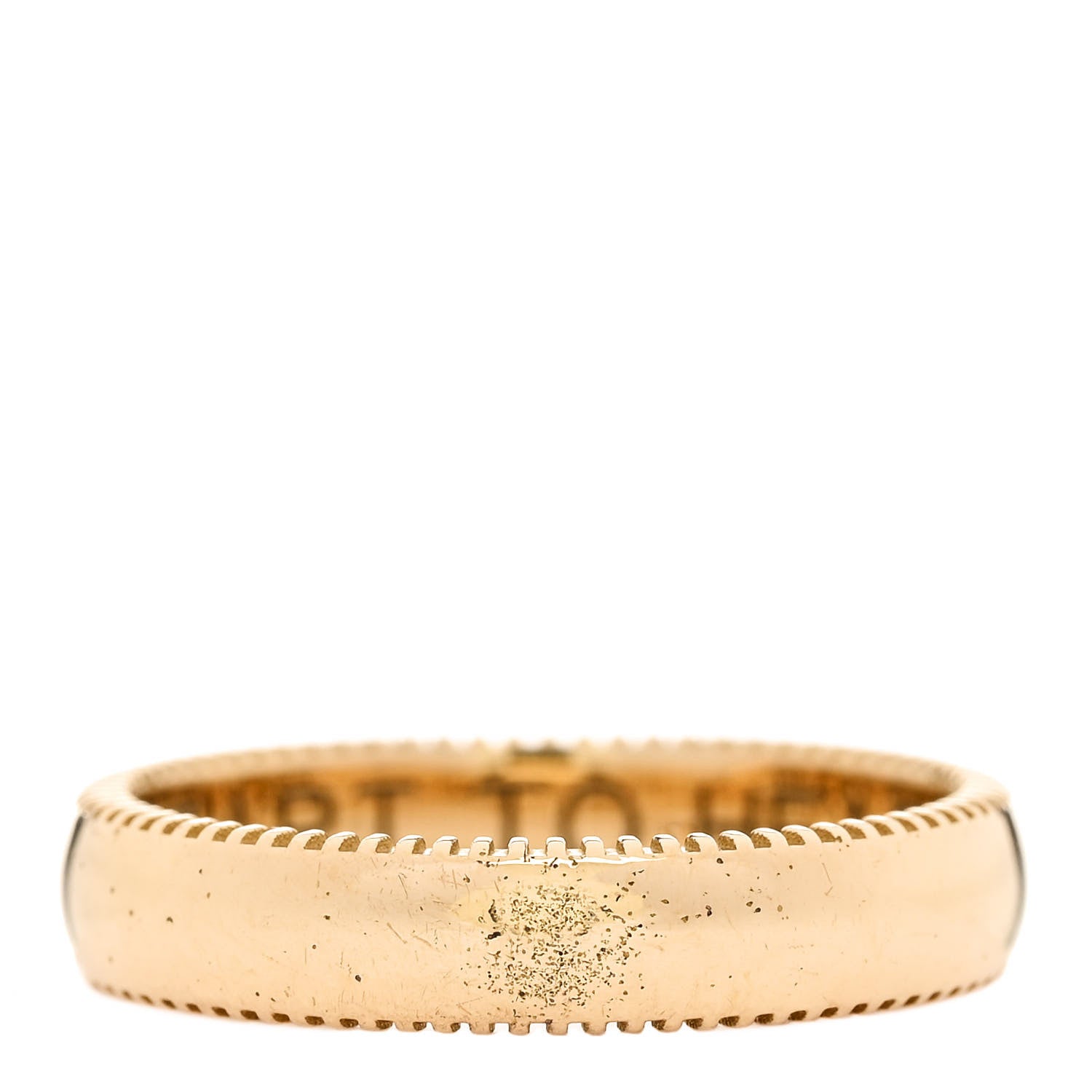 Foundrae 18K Yellow Gold Cor Ad Cor Edge Ring 53 6.5 3 of 7