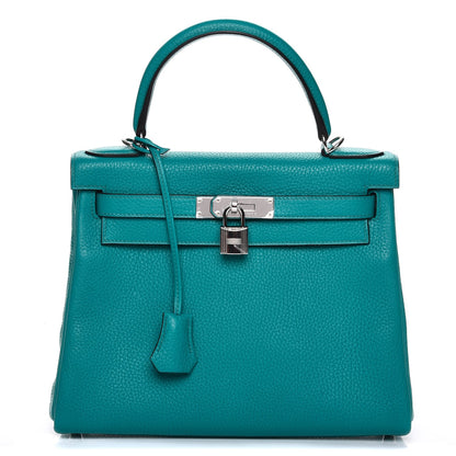 Hermes Taurillon Clemence Kelly Retourne 28 Bleu Paon 1 of 27