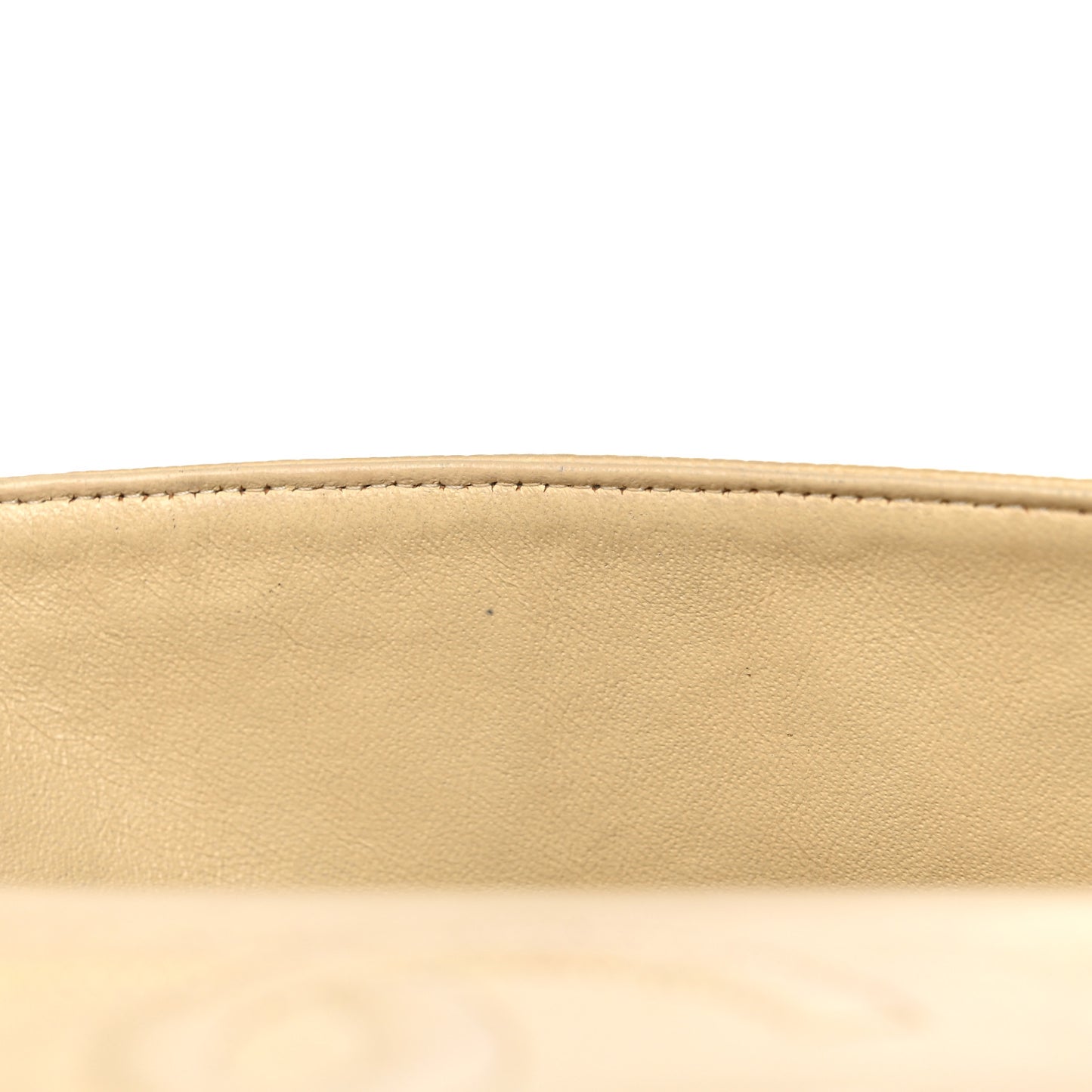 Caviar Quilted Medium Double Flap Beige Clair