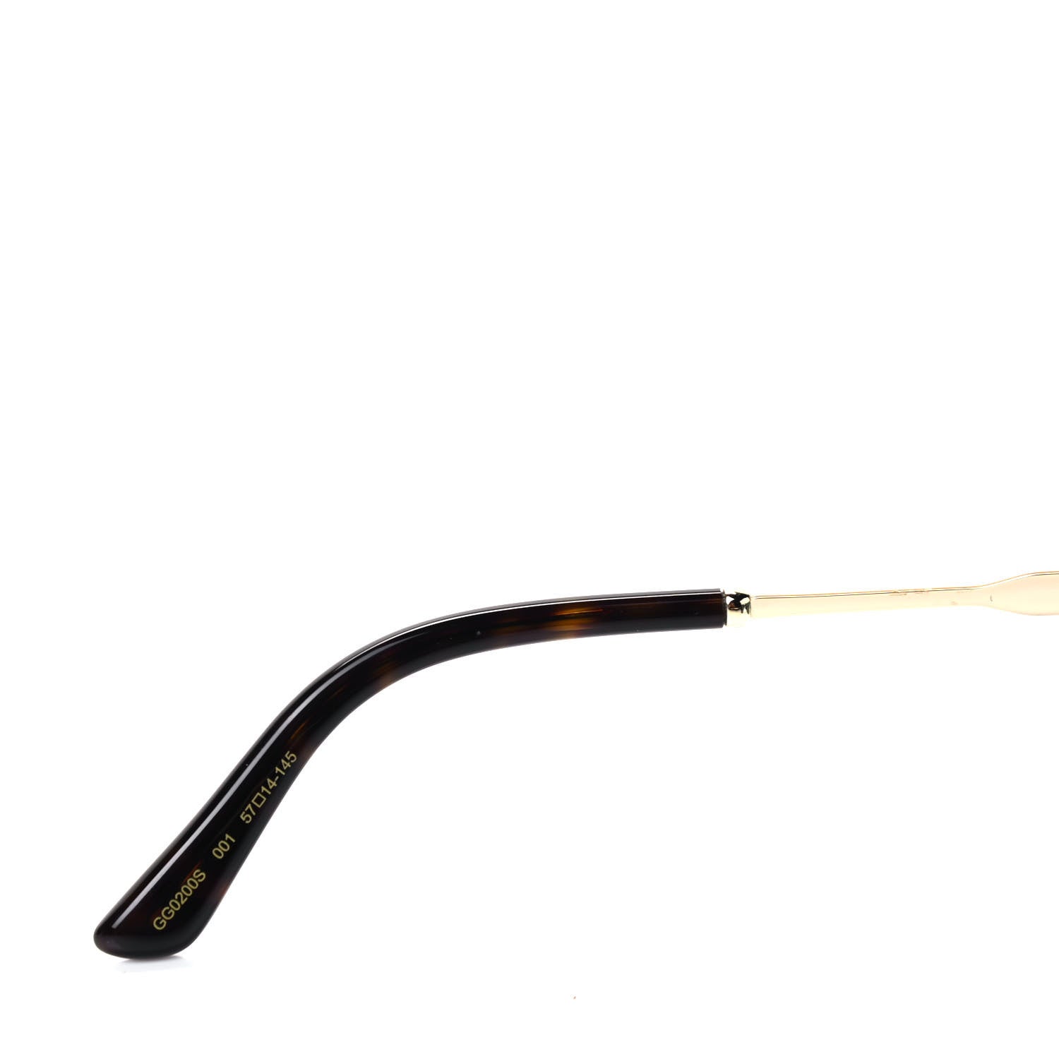 Gucci Squared Aviator GG Sunglasses GG0200S Black 4 of 6