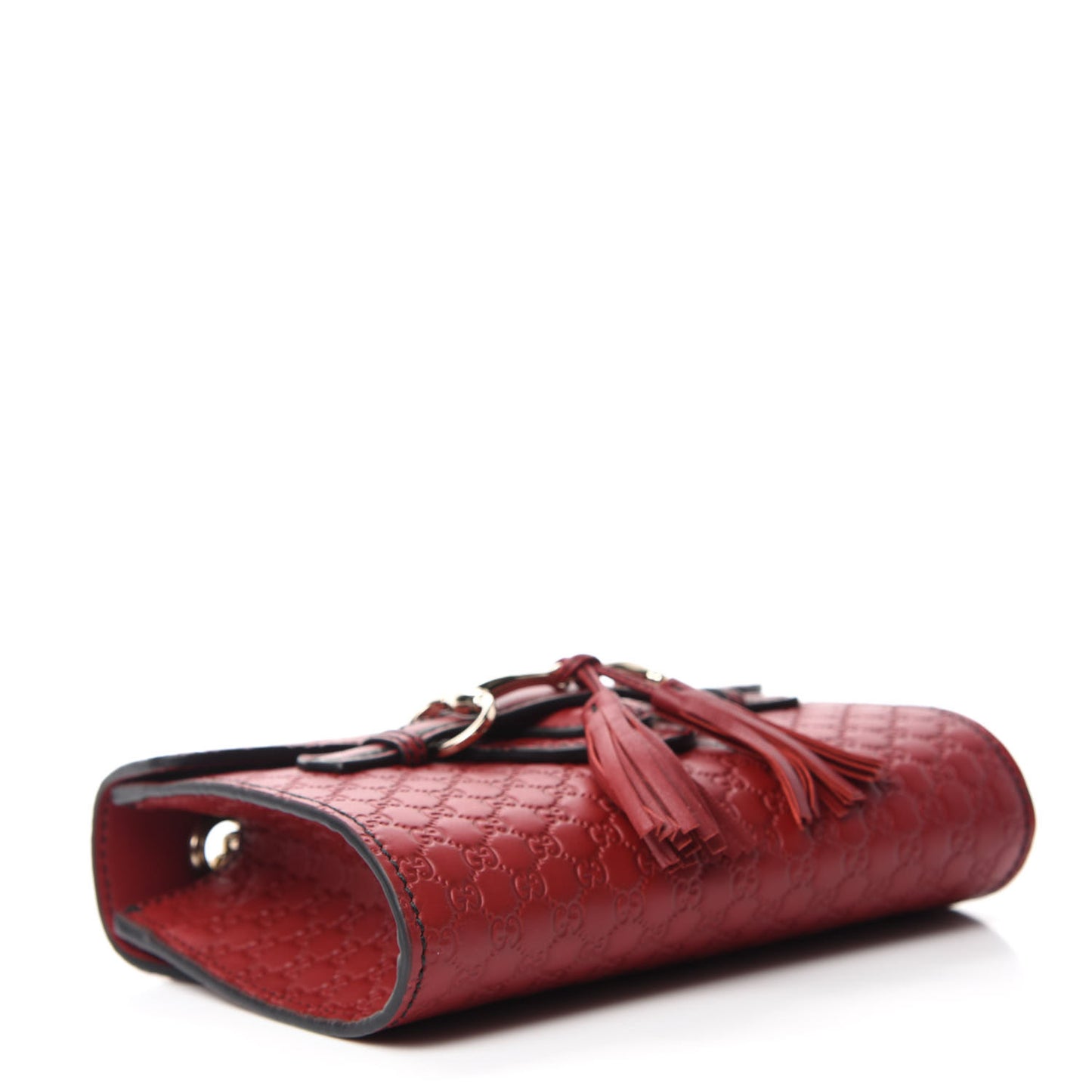 Soft Microguccissima Mini Emily Chain Shoulder Bag Rosso