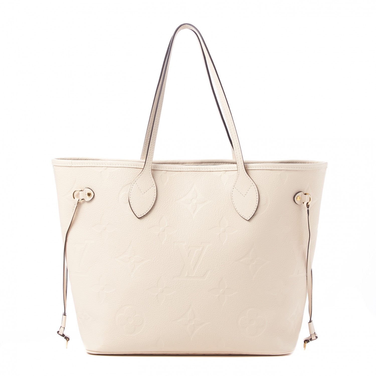 Louis Vuitton Empreinte Monogram Giant Neverfull MM Cream 1 of 9