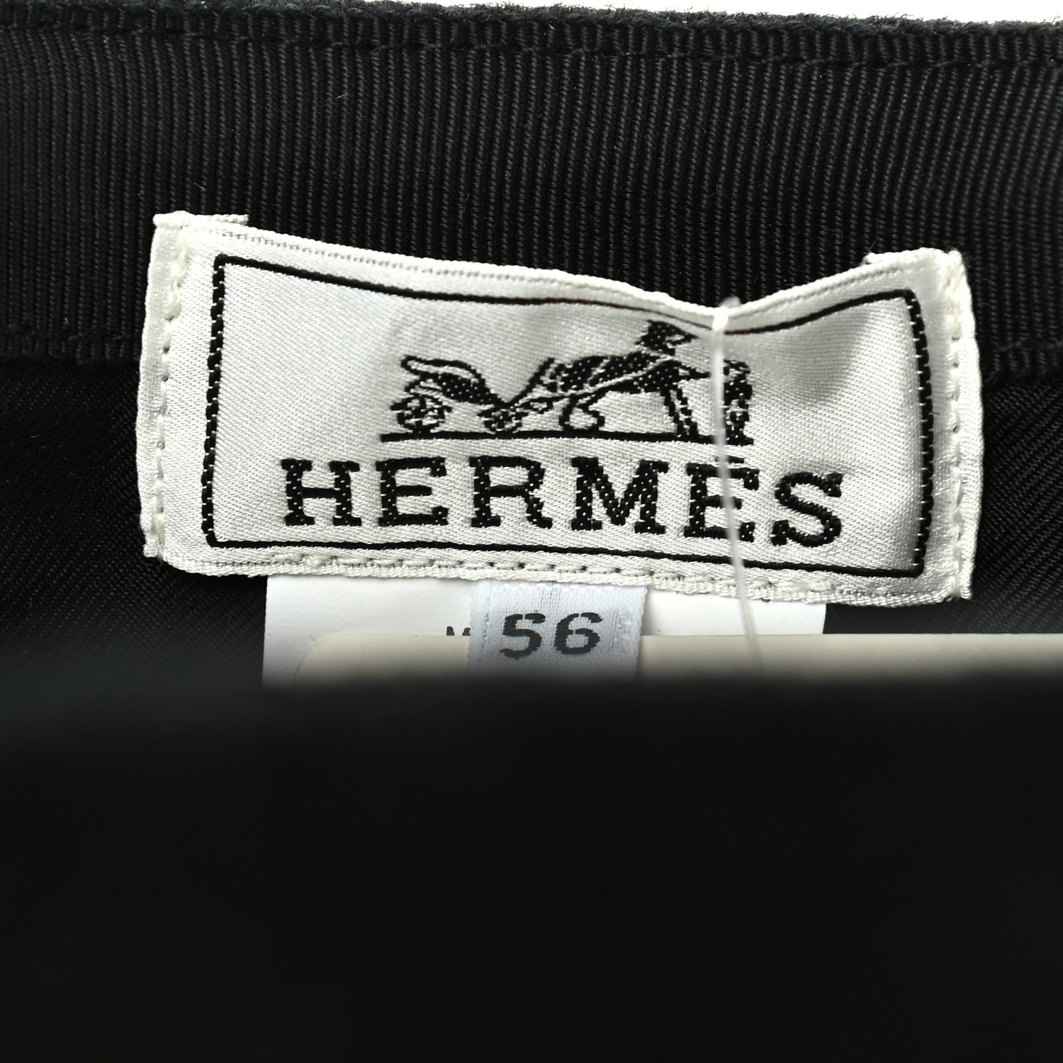 Hermes Wool Davis Varsity Cap 56 Black 7 of 9