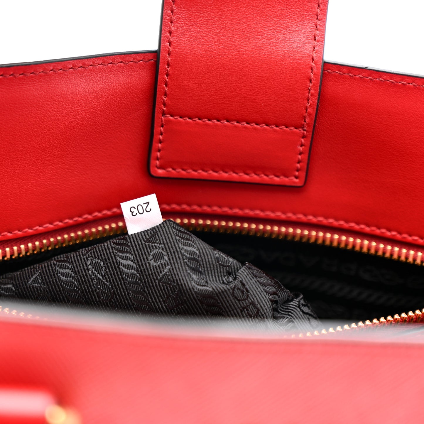 Saffiano Soft Calfskin Tote Fuoco