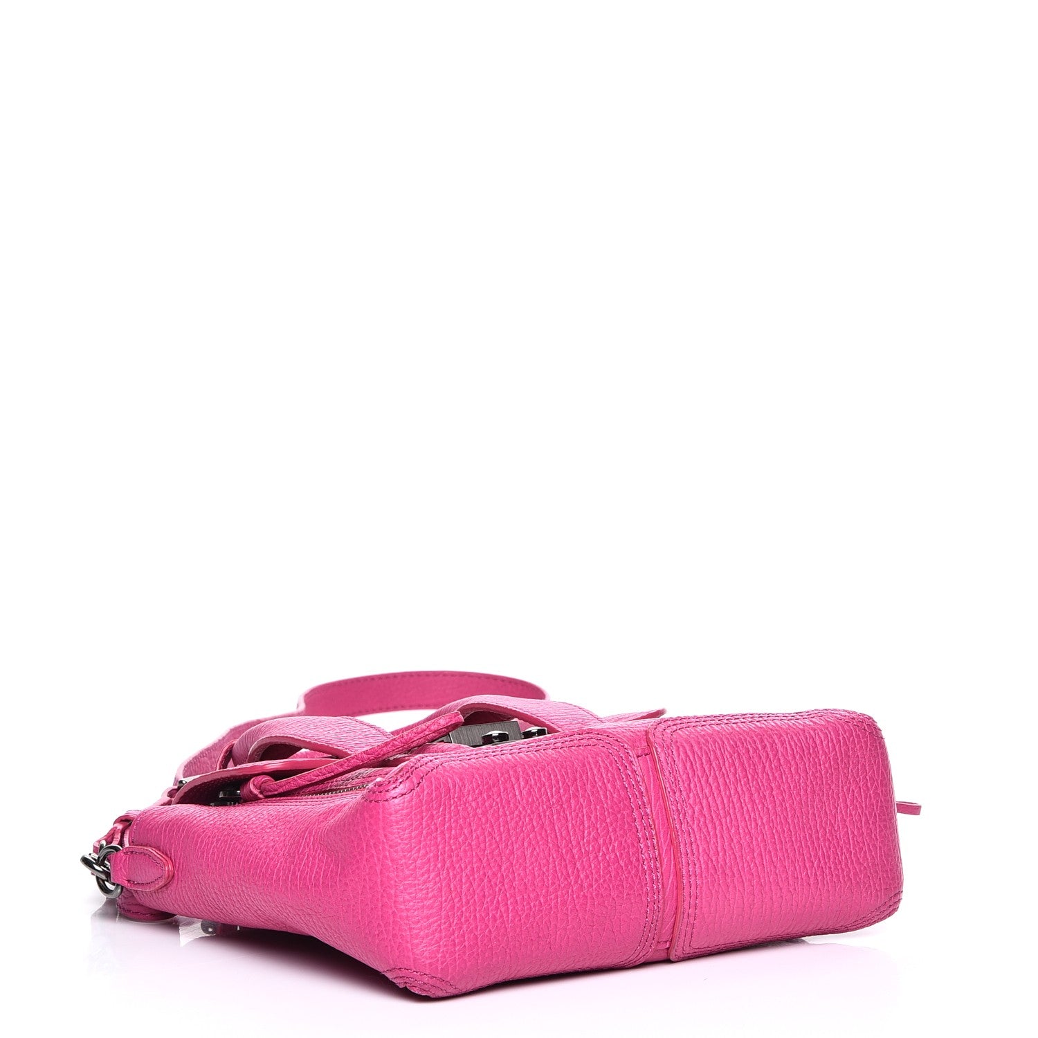 3.1 Phillip Lim 3.1 Textured Calfskin Mini Pashli Satchel Fuchsia 4 of 11