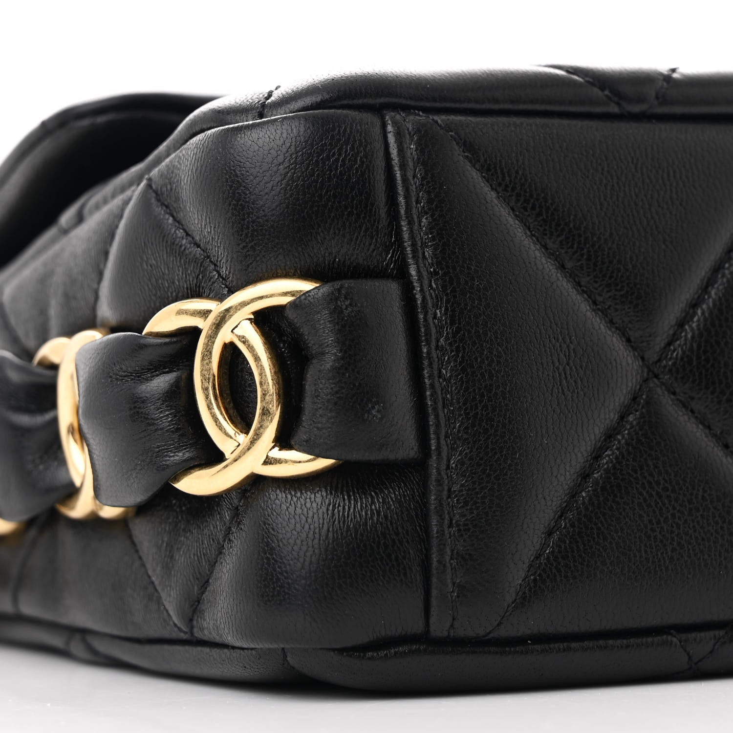 Chanel Lambskin Quilted Small CC Links Flap Black 9 of 11