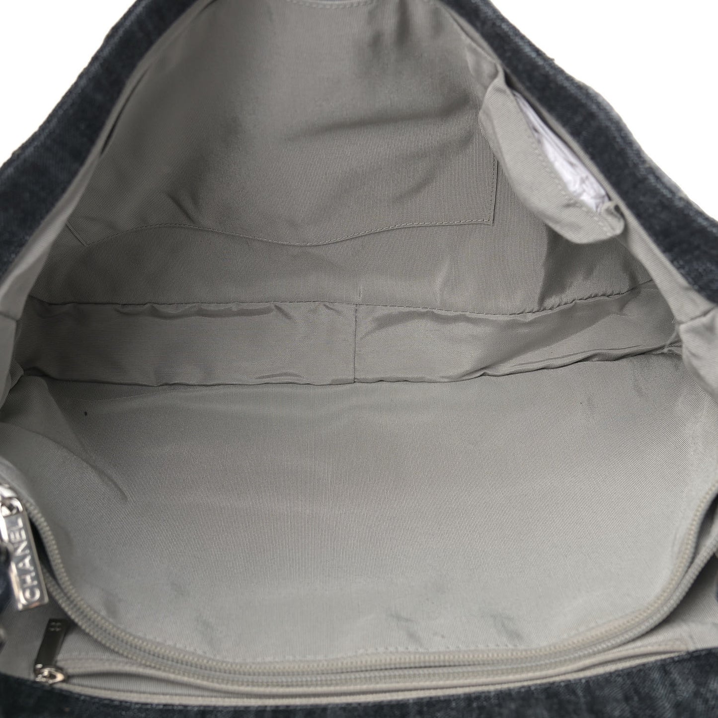 Denim Quilted Stretch Spirit Messenger Bag Dark Blue