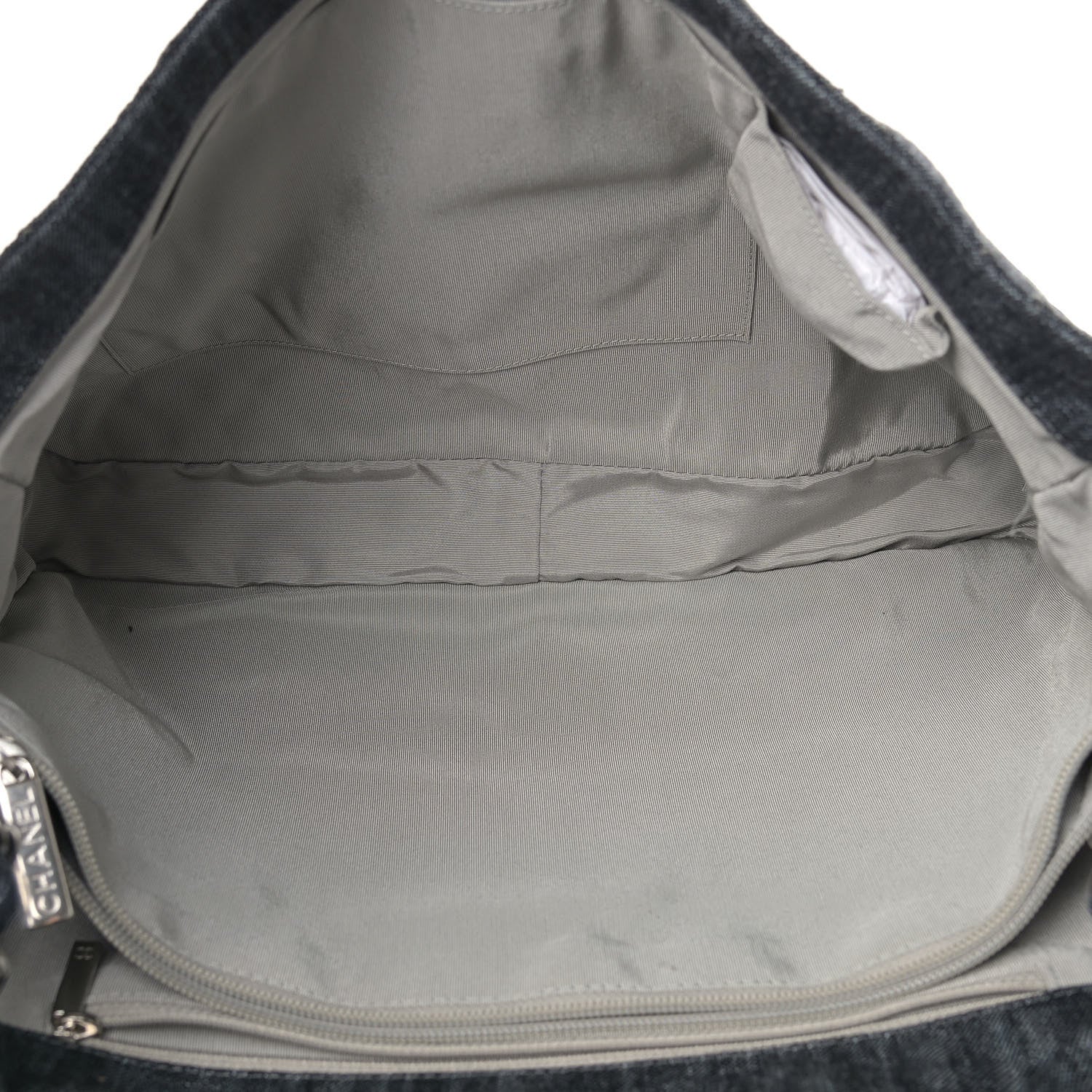 Chanel Denim Quilted Stretch Spirit Messenger Bag Dark Blue 5 of 11