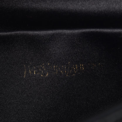 Saint Laurent Textured Patent Monogram Large Belle De Jour Clutch Black 9 of 10