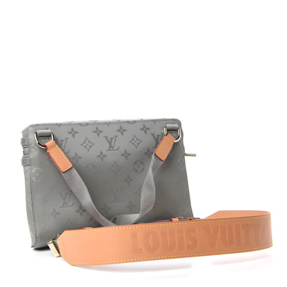 Louis Vuitton Monogram Titanium Messenger PM 3 of 10