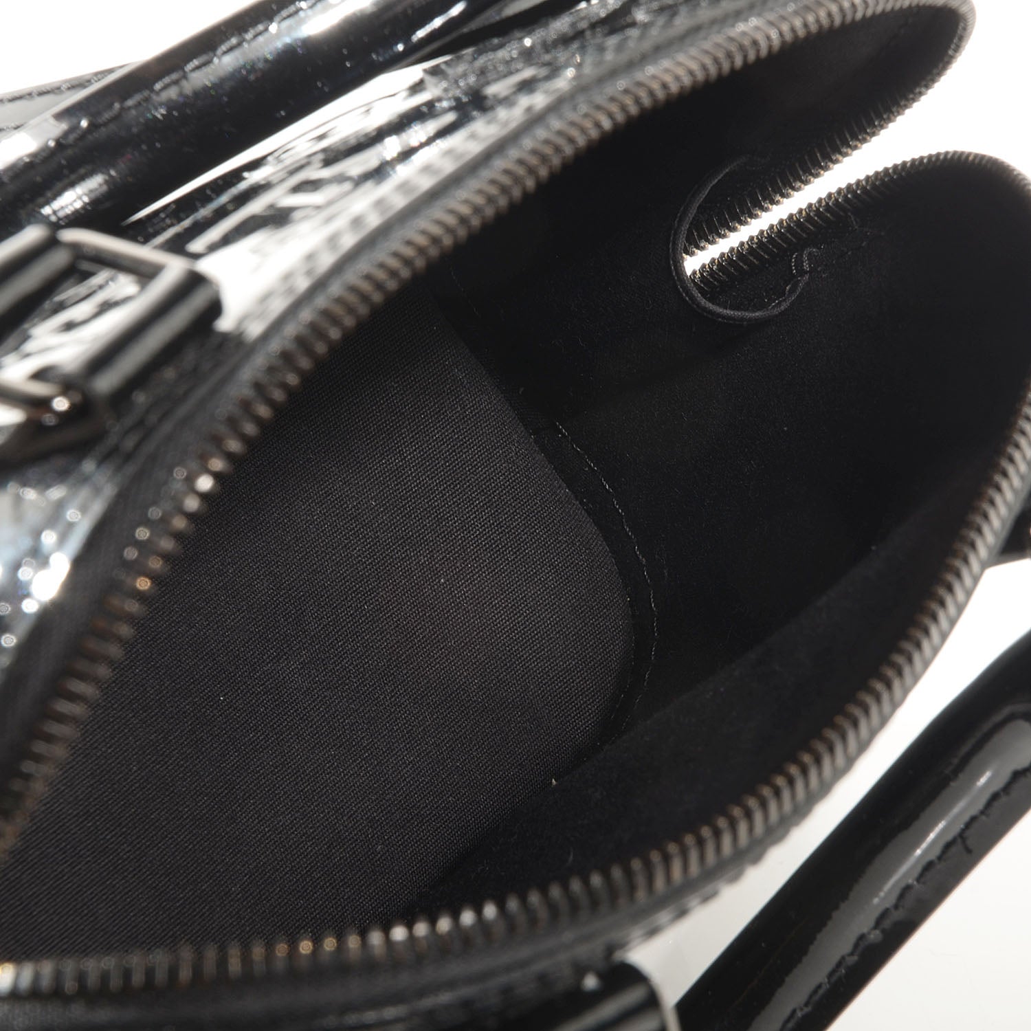 Louis Vuitton Vernis Alma BB Noir Magnetique 5 of 8