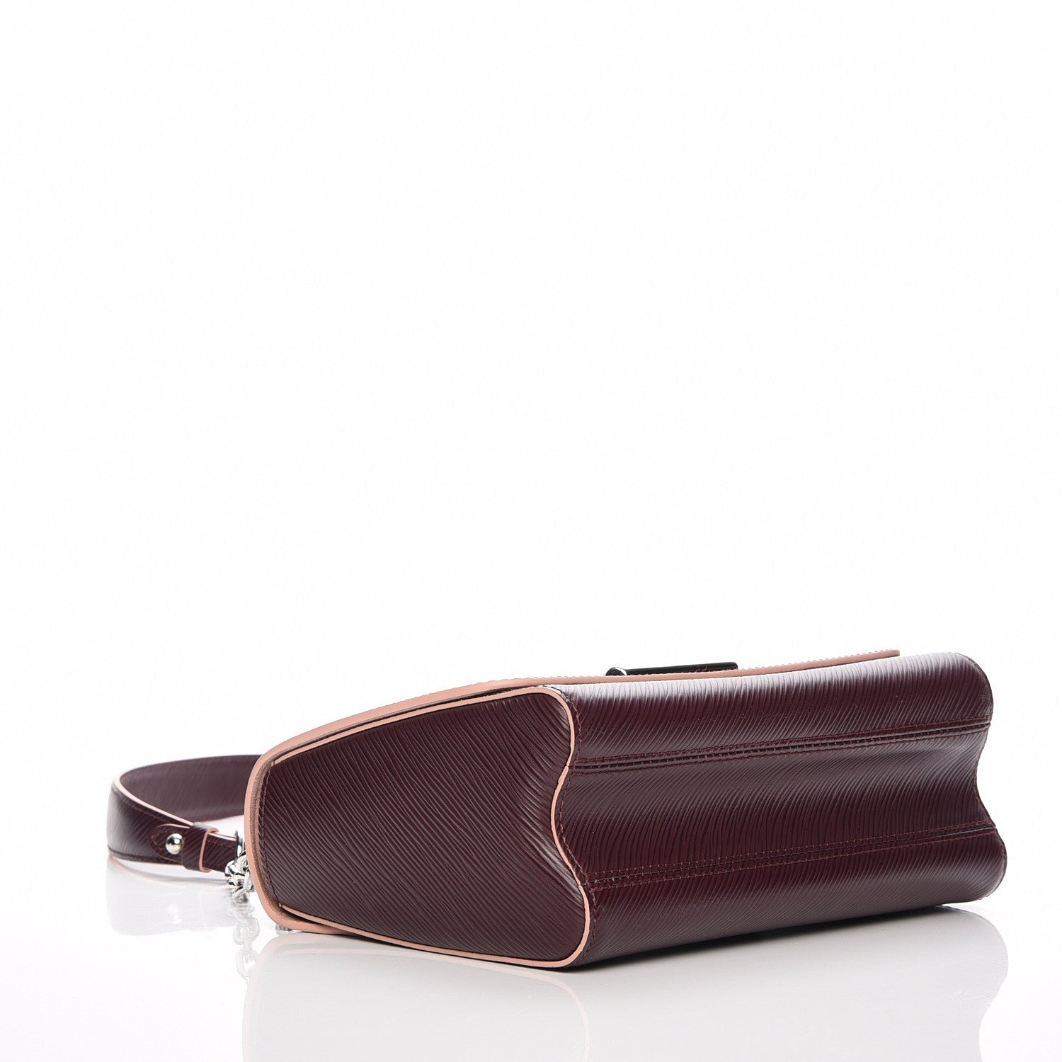 Louis Vuitton Epi Twist Shoulder Bag MM Prune Rose Poudre 4 of 7