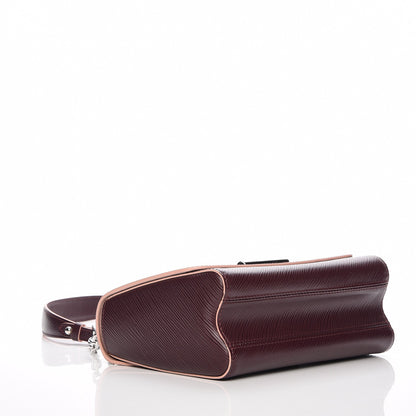Louis Vuitton Epi Twist Shoulder Bag MM Prune Rose Poudre 4 of 7