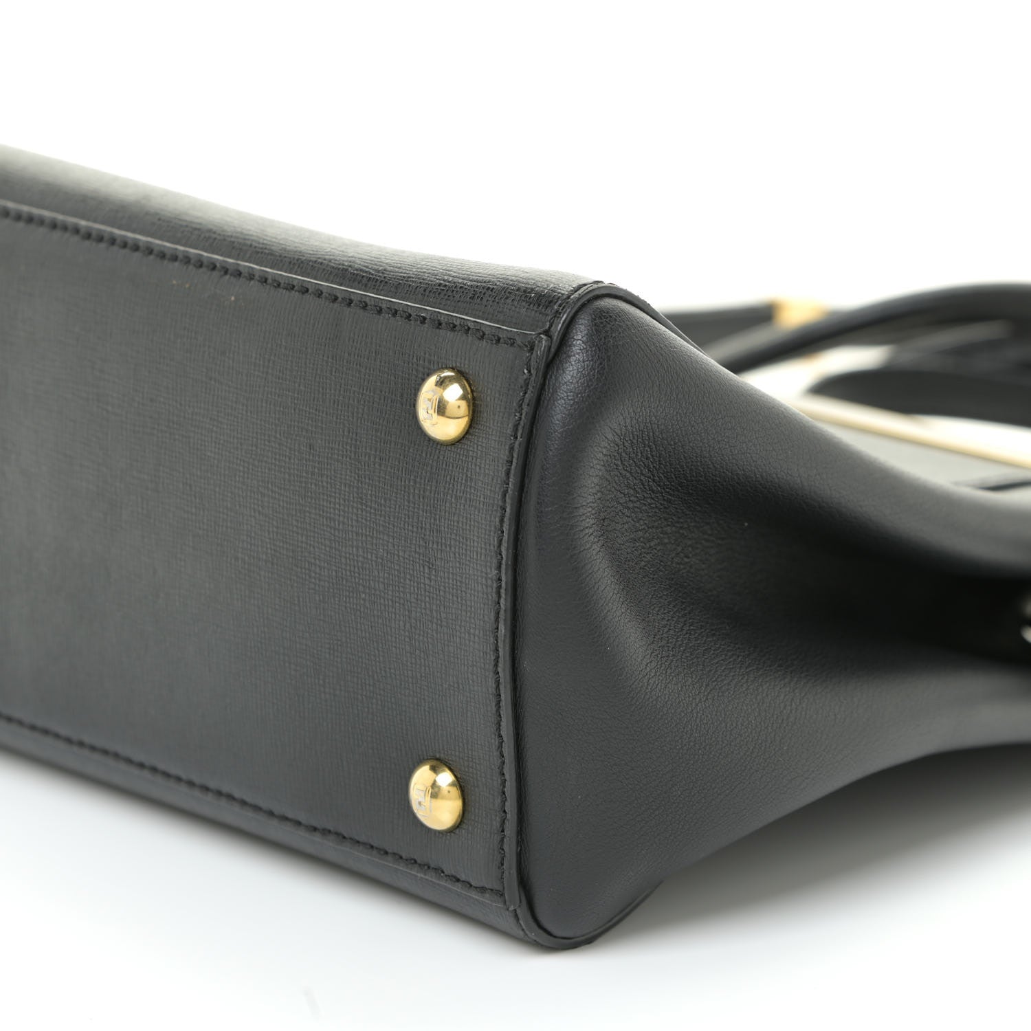 Fendi Vitello Elite Petite 2Jours Tote Black 9 of 19